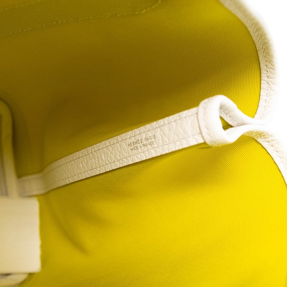 Hermes Toile Canvas Garden Party 30 Bag Lime - Picture 11 of 11
